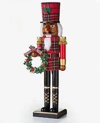 Holiday Lane Heritage Checker with Wreath Nutcracker, Macy's Exclusive