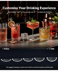 Antarctic Star Countertop Crescent Ice Maker, 26 lbs. Capacity with Detachable Tank