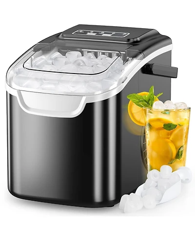 Antarctic Star Portable Countertop Ice Maker, Fast Production with 2 Sizes & Self-Cleaning