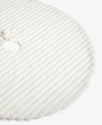 Holiday Lane Opulence White with Pompom Tree Skirt, Macy's Exclusive