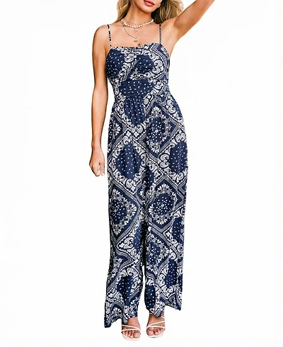 Cupshe Women's V-Neck Zipper Closure Unlined Jumpsuit