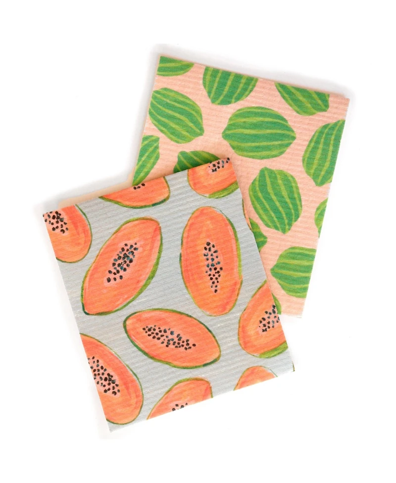 Supra Endura Swedish Dishcloth in Fruit Print, 2-pack