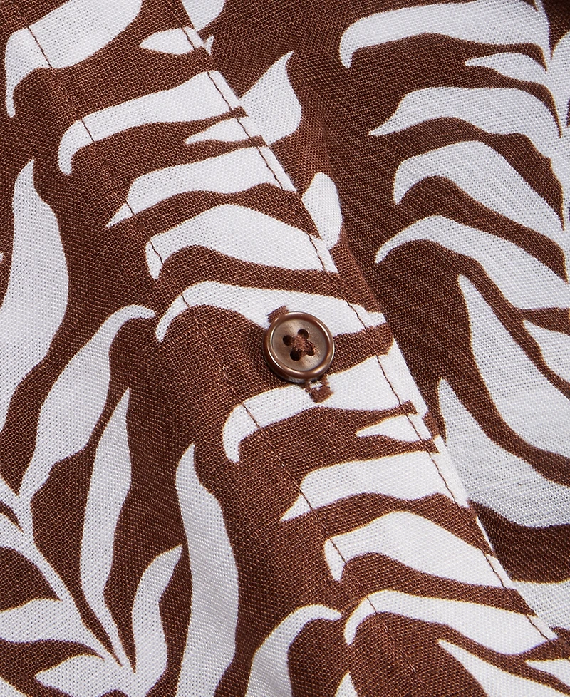 I.n.c. International Concepts Petite Printed Twist-Hem Top, Macy's Exclusive
