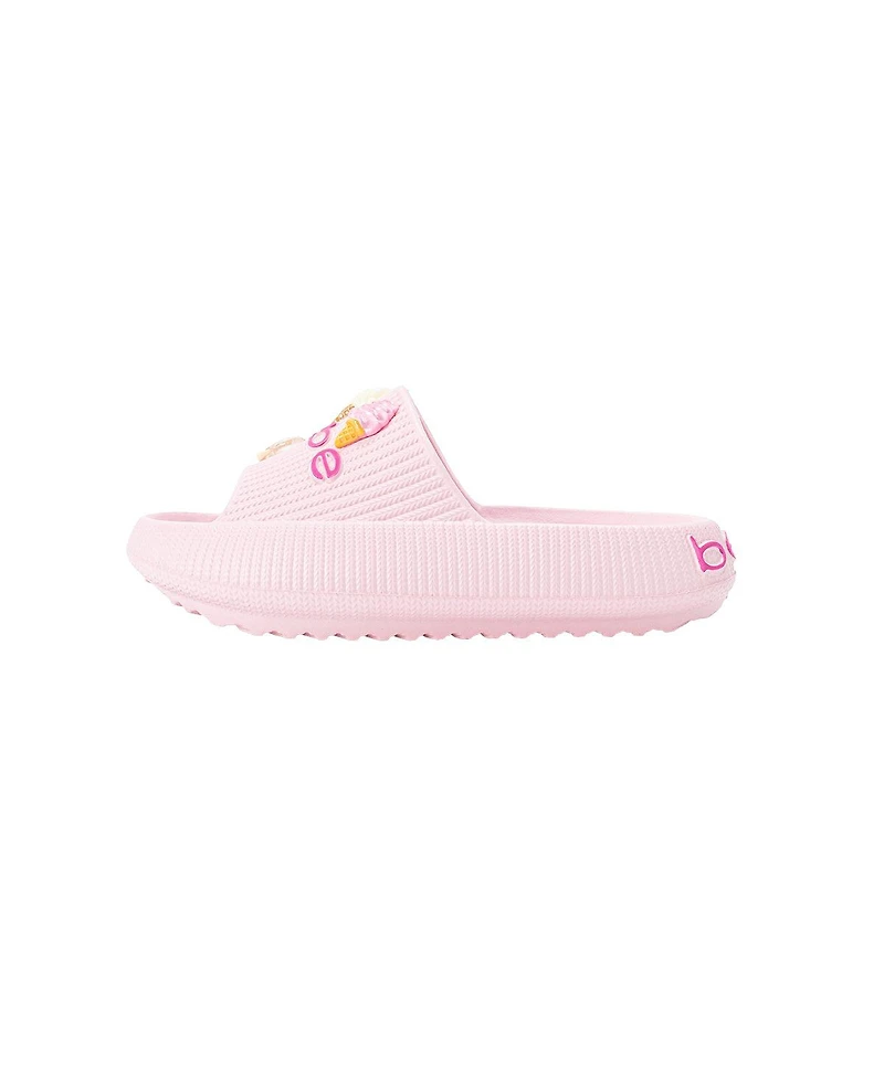 Bebe Big Girls Eva Slide – Lightweight Comfy Sandals with Ice Cream Charms