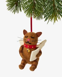 Holiday Lane Pets Angel Reading Cat Ornament, Macy's Exclusive