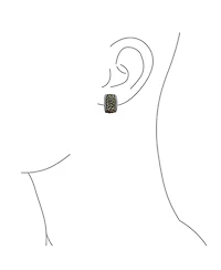 Bling Jewelry Bali Style Swirl Two Tone Wide Half Hoop Clip On Earrings Non Pierced Ears Black Oxidized Sliver Gold Plated Brass