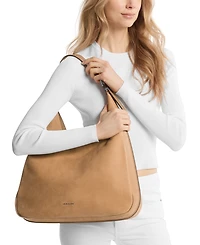 Michael Kors Women's Nolita Large Nubuck Hobo Shoulder Bag