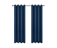 Kate Aurora 2 Piece For Extra Long Windows Grommet Top Blackout Curtain Panels - 95 in. Long
