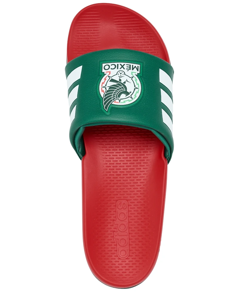 Adidas Men's Adilette Comfort 2.0 Mexico Slide Sandals from Finish Line
