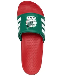 Adidas Men's Adilette Comfort 2.0 Mexico Slide Sandals from Finish Line