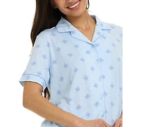 Flora by Nikrooz Women's Brenna Knit 3-Pc. Pajama Set