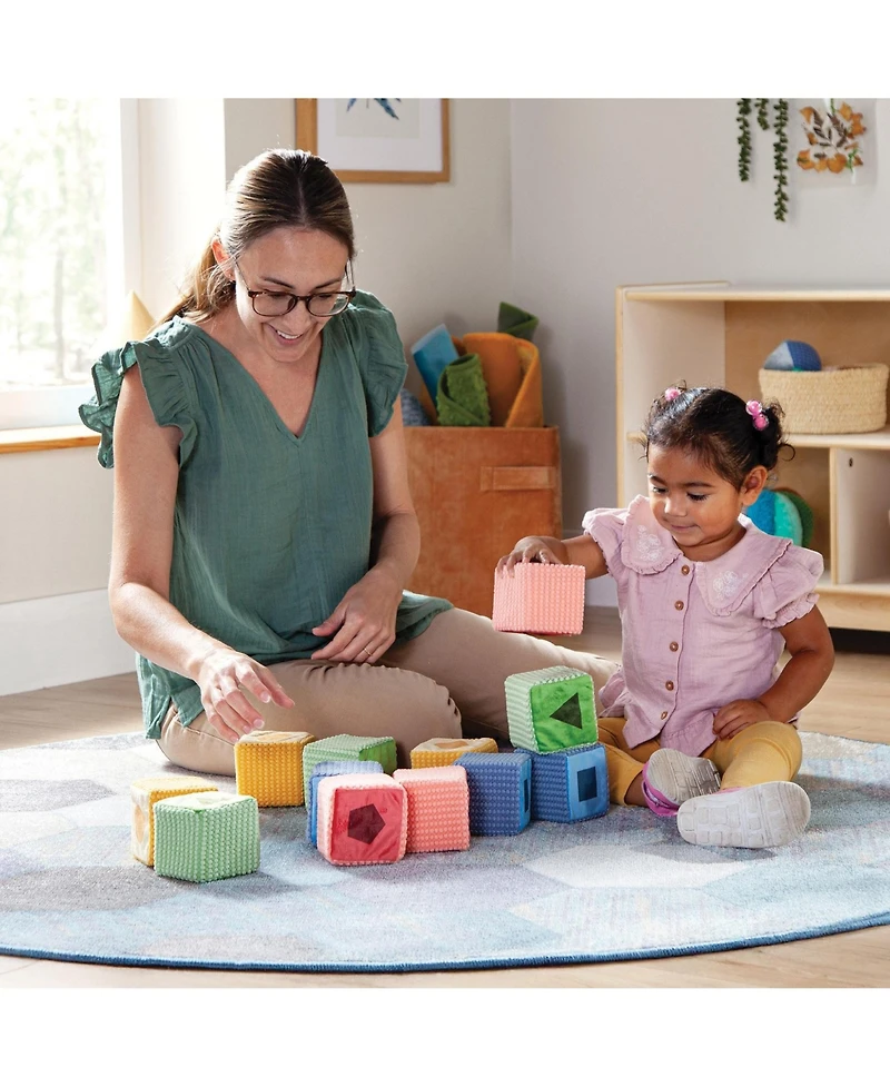 Kaplan Early Learning Soft Shape and Color Blocks - Set of 12