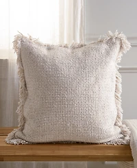 Rizzy Home Gertrude Cotton Blend Decorative Pillow, 20" x 20"