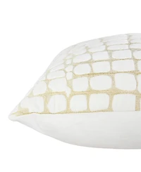 Rizzy Home Rose Cotton Decorative Pillow, 22" x 22"