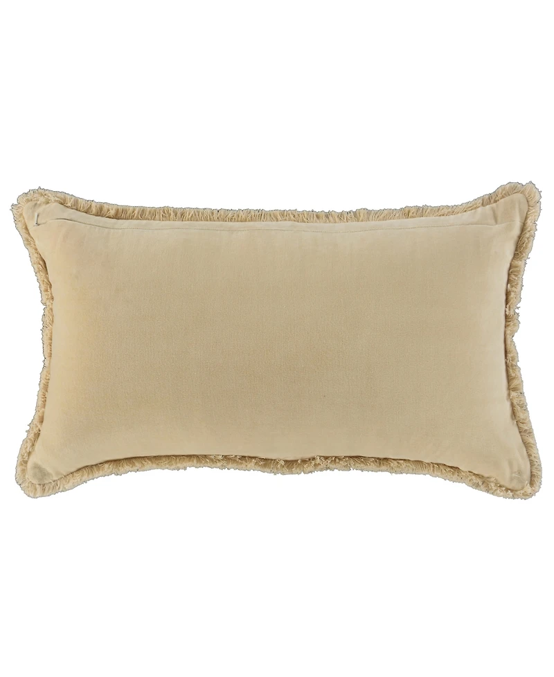 Rizzy Home Fannie Cotton Decorative Pillow, 14" x 26"
