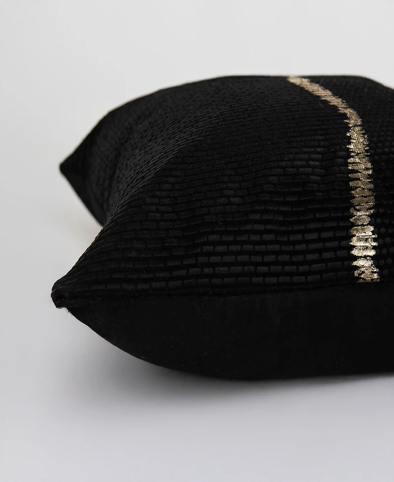 Rizzy Home Faye Cotton Velvet Decorative Pillow, 22" x