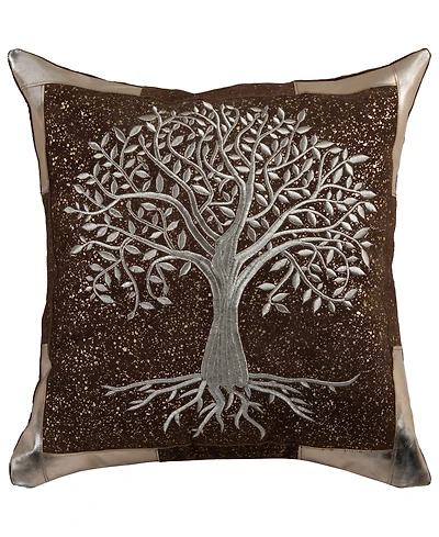 Rizzy Home Ivy Cotton Decorative Pillow, 22" x 22"