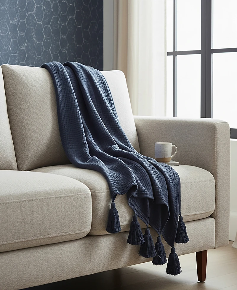 Rizzy Home Dora Cotton Throw, 50" x 60"