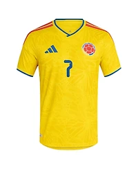 Adidas Men's Luis Diaz Yellow Colombia National Team 2026 Home Authentic Jersey