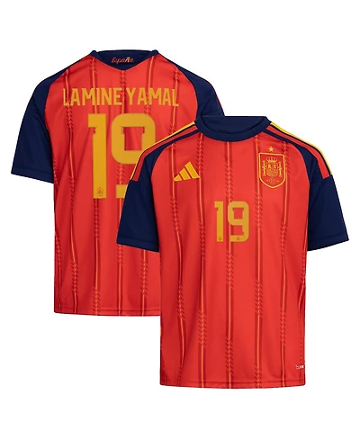 Adidas Big Boys and Girls Lamine Yamal Red Spain National Team 2026 Home Replica Jersey