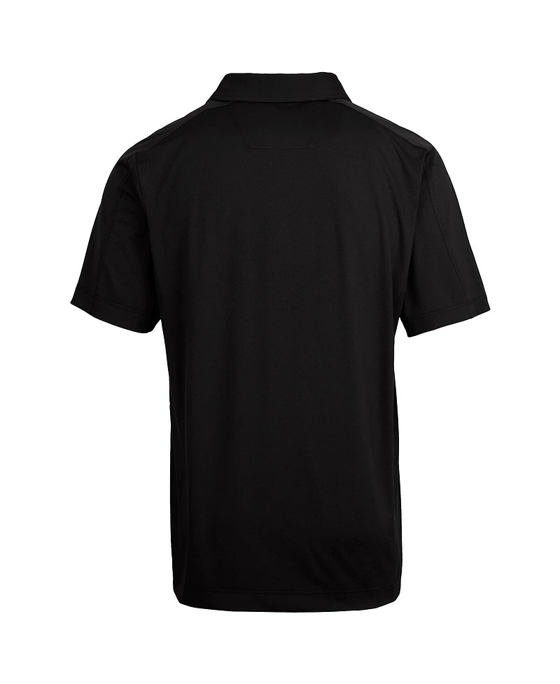 Cutter & Buck Men's Black Jacksonville Jaguars Prospect Textured Stretch Polo Shirt