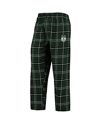 Concepts Sport Men's Hunter Green/Black Milwaukee Bucks Ultimate Plaid Flannel Pants