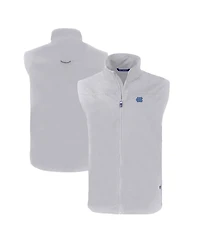 Cutter & Buck Men's Gray North Carolina Tar Heels Charter Eco Full-Zip Vest