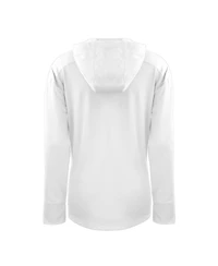 Cutter & Buck Women's White Buffalo Bills Throwback Daybreak Eco Half-Zip Hoodie