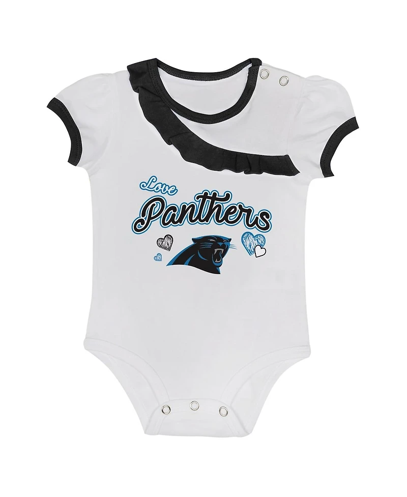 Outerstuff Baby Boys and Girls 2-Piece Carolina Panthers Love My Team Bodysuit Skirt