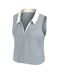 Fanatics Women's Gray Philadelphia Eagles Studio Wellness V-Neck Tank Top
