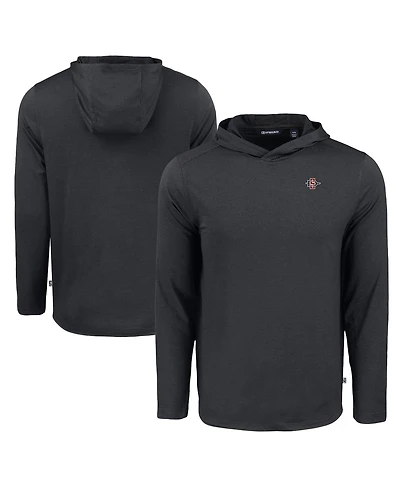 Cutter & Buck Men's Black San Diego State Aztecs Coastline Epic Comfort Eco Long Sleeve Hoodie