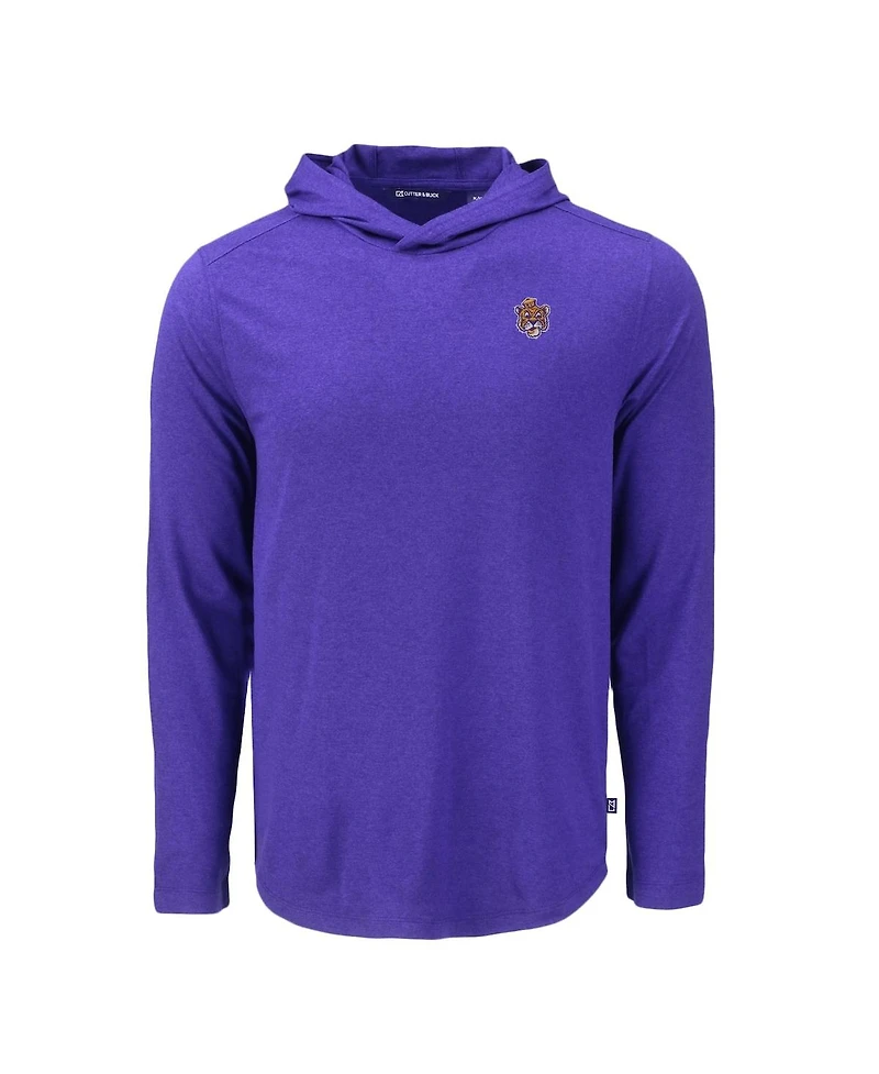 Cutter & Buck Men's Purple Lsu Tigers Coastline Epic Comfort Eco Long Sleeve Hoodie
