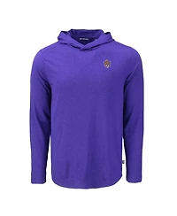 Cutter & Buck Men's Purple Lsu Tigers Coastline Epic Comfort Eco Long Sleeve Hoodie