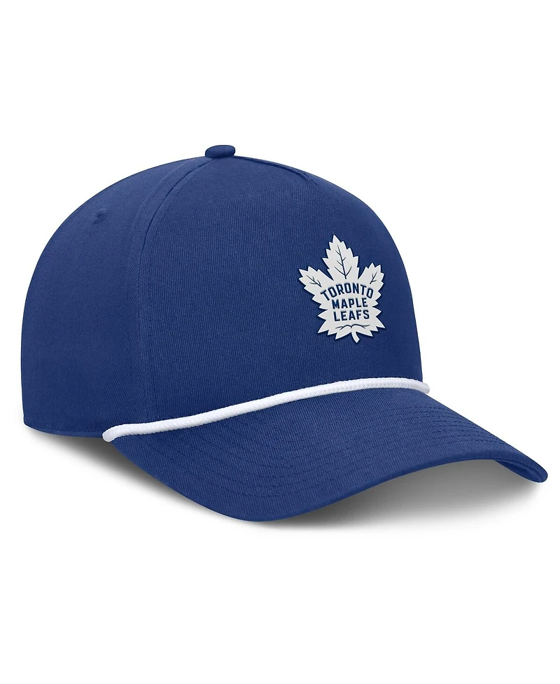 Fanatics Men's Blue Toronto Maple Leaf's Authentic Pro Rink Roper A-Frame Adjustable Hat