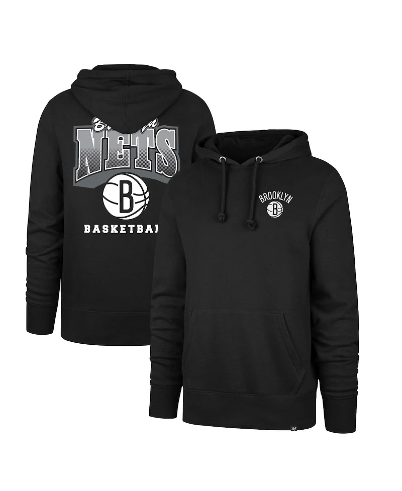 '47 Brand Men's Black Brooklyn Nets 2025/26 City Edition Jab Step Headline Hoodie