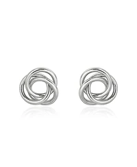 The Lovery Loopy Knot Stud Earrings Sterling Silver