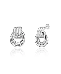 The Lovery Gold Doorknocker Stud Earring Sterling Silver