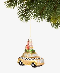 Holiday Lane New York City Glass Gift-Top Taxi Ornament, Macy's Exclusive