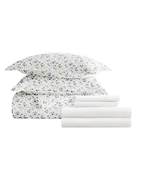 ienjoy Home Bedding Bundle Patterned 6-Piece Comforter with Duvet Cover Set