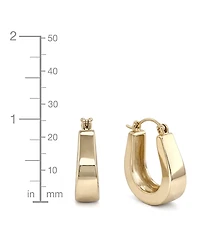 And Now This Polished Click Top Hoop Earrings
