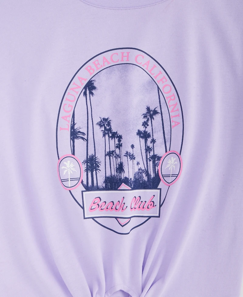 Epic Threads Girls' 5-20 Beach Club Tie-Front T-Shirt, Macy's Exclusive