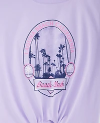 Epic Threads Girls' 5-20 Beach Club Tie-Front T-Shirt, Macy's Exclusive