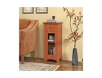 Slickblue Freestanding Bathroom Cabinet with Glass Door Storage