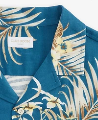 Club Room Men's Viva Floral Silk-Blend Short Sleeve Shirt, Macy's Exclusive - Print