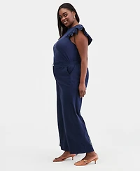 On 34th Trendy Plus Stretchy-Waist Wide-Leg Pants, Macy's Exclusive