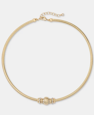 On 34th Pave Beaded Collar Necklace, 16" + 3" extender, Macy's Exclusive
