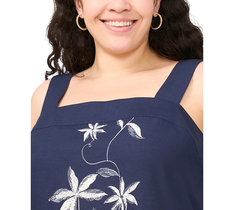 Msk Plus Square Neck Maxi Dress