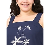 Msk Plus Square Neck Maxi Dress