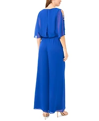 Msk Petite Crew Neck Blouson Jumpsuit