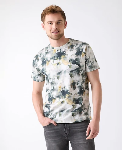 Guess Men's Allover Abstract Print T-Shirt